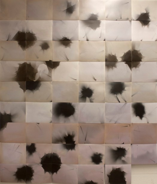 "26 Lesions," 54 unique unfixed gelatin silver prints, 72" x 60", 2016 David Ondrik